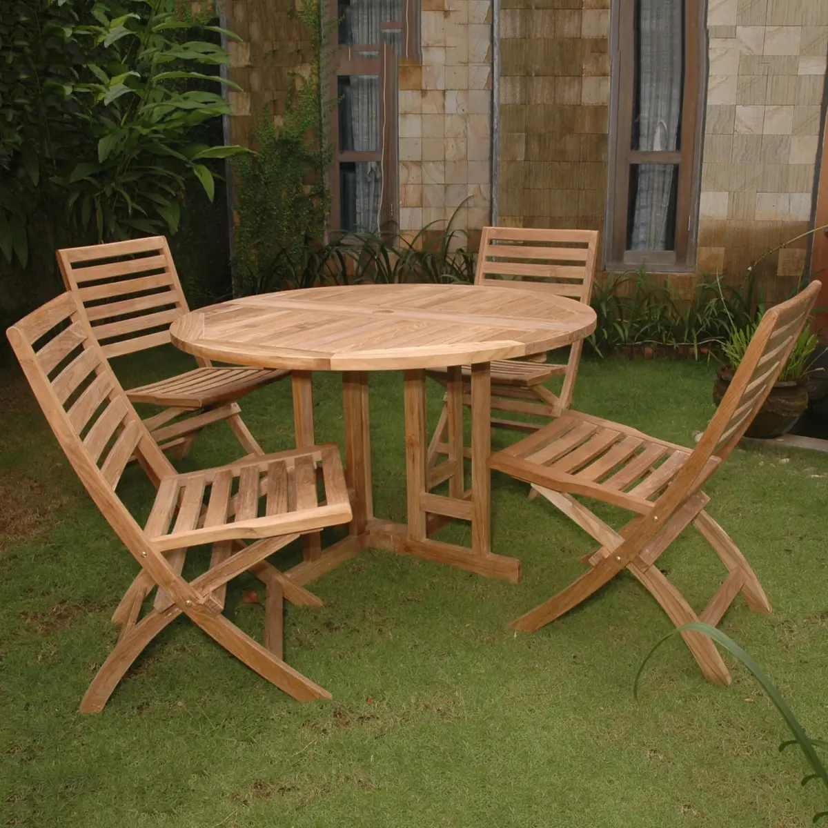 Andrew Butterfly Folding 5-pieces Dining Set - Image 1
