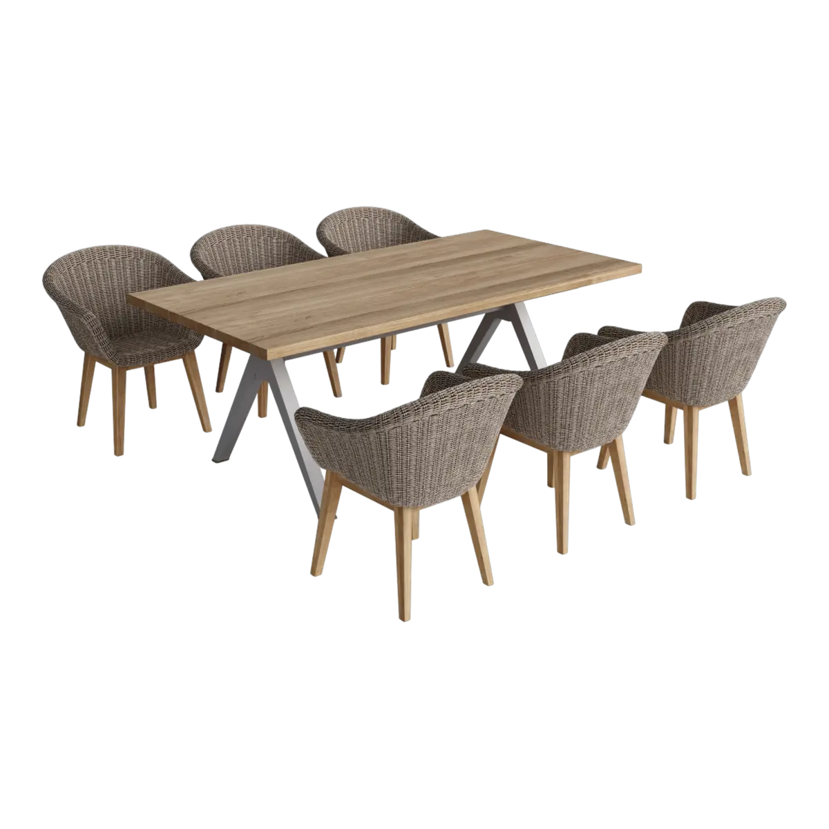 Anderson Teak - SET-39A 7-pc Alura Padua Dining Table Set - Image 1