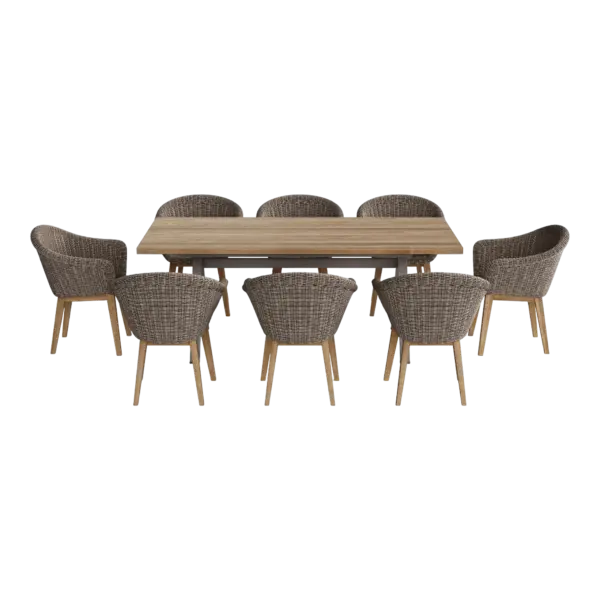 Anderson Teak - SET-39A 9-pc Alura Padua Dining Table Set
