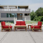 Anderson Teak - Brianna 5-Pieces Deep Seating Loveseat Set