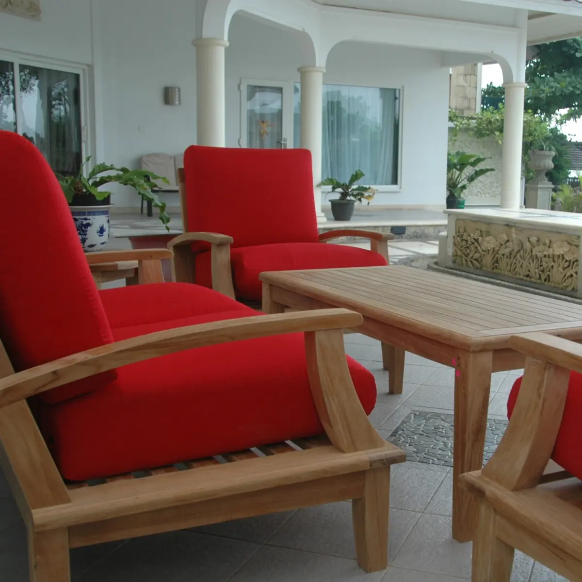 Anderson Teak - Brianna 5-Pieces Deep Seating Loveseat Set - Image 6