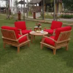 Anderson Teak - Brianna 6-Pieces Deep Seating Armchair Set - Image 2