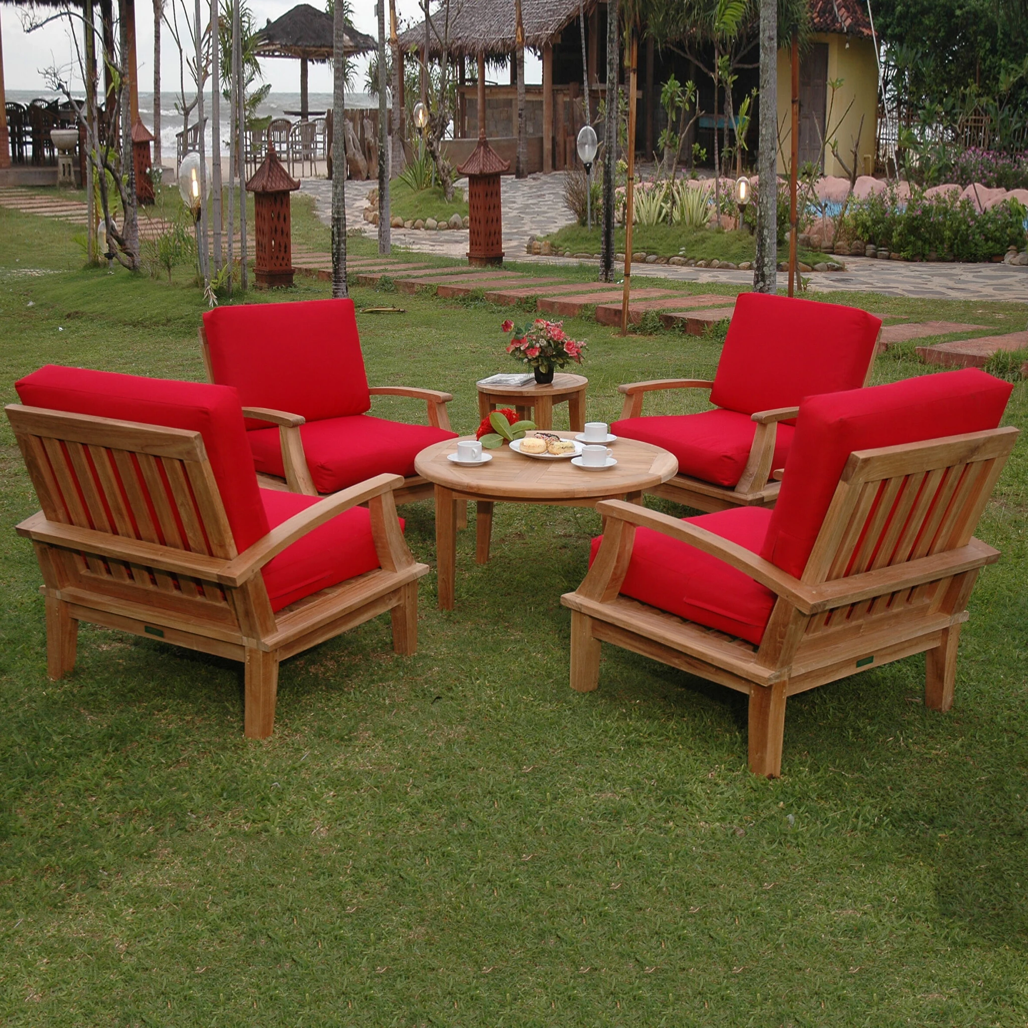 SET-43.3 Anderson Teak - Brianna 6-Pieces Deep Seating Armchair Set - Image 2