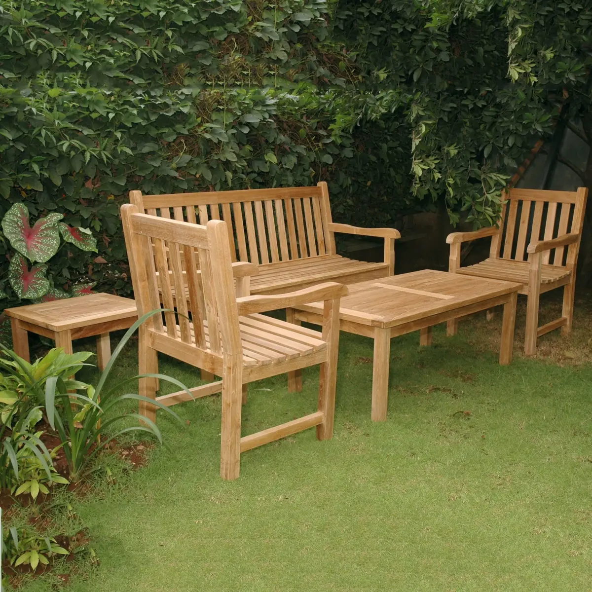 Anderson Teak - Classic 3-Seater 5-Pieces Conversation Set - Image 4