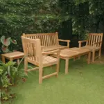 Anderson Teak - Classic 3-Seater 5-Pieces Conversation Set - Image 4