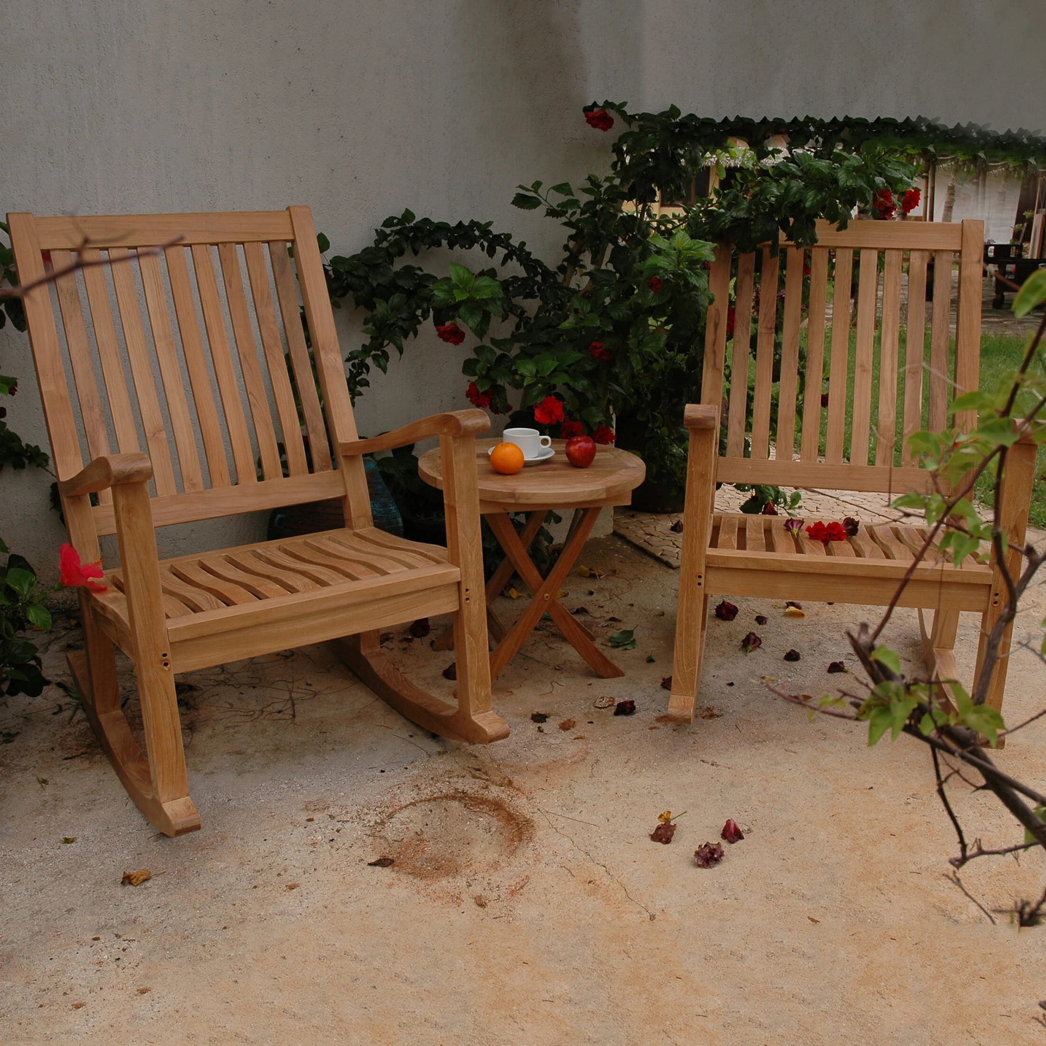 SET-47.1 Anderson Teak - Del-Amo Bahama 3-Pieces Set with Folding Round Side Table - Image 1