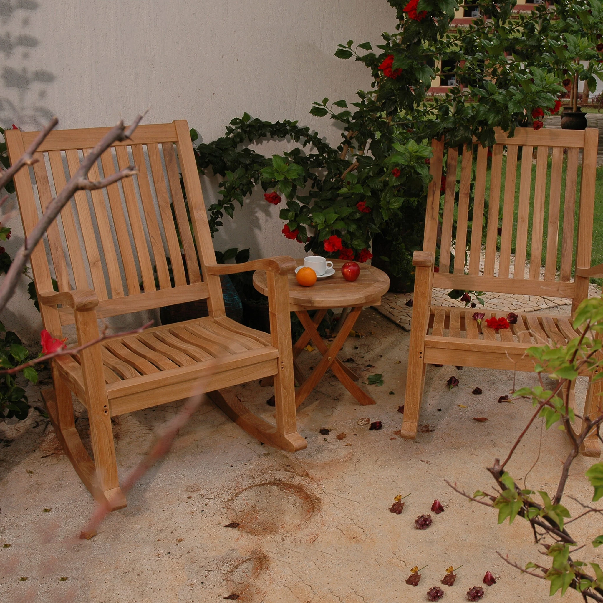 SET-47.2 Anderson Teak - Del-Amo Bahama 3-Pieces Set with Folding Round Side Table - Image 2