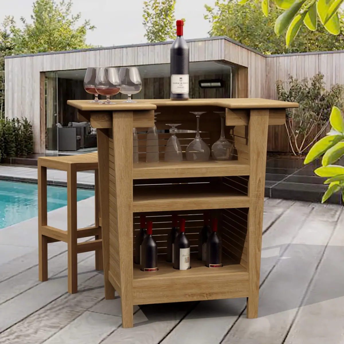 Anderson Teak - Montego 3-Pieces Bar Set - Image 1