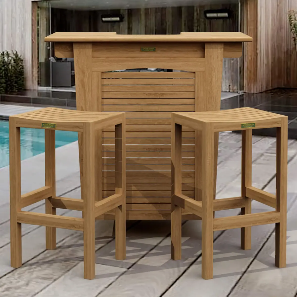 Anderson Teak - Montego 3-Pieces Bar Set - Image 6
