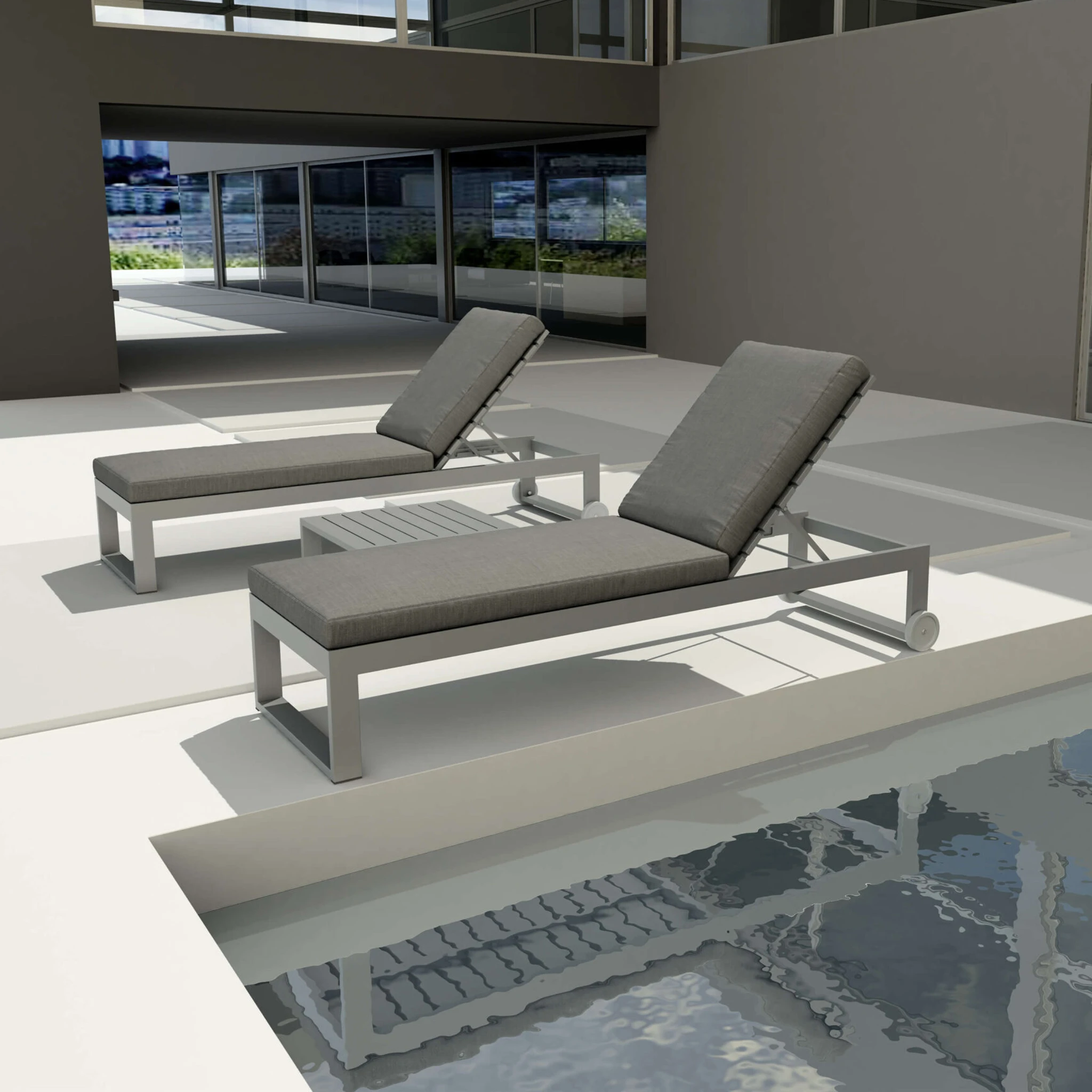 SET-5005.01 Anderson Teak - Lucca sun lounger 3-pieces set - Image 1