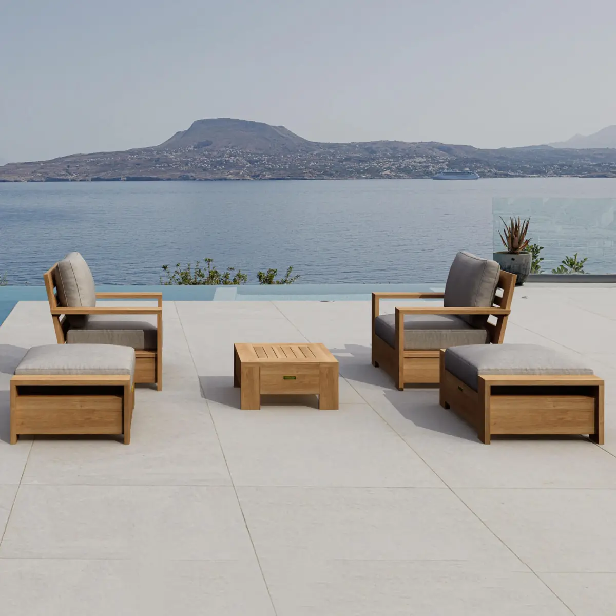 Anderson Teak - SET-524 5-pc Madera Deep Seating - Image 2