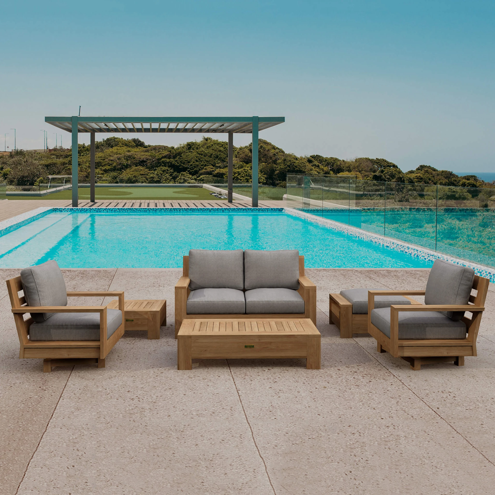 SET-525 Anderson Teak - SET-525 6-pc Madera Deep Seating - Image 1