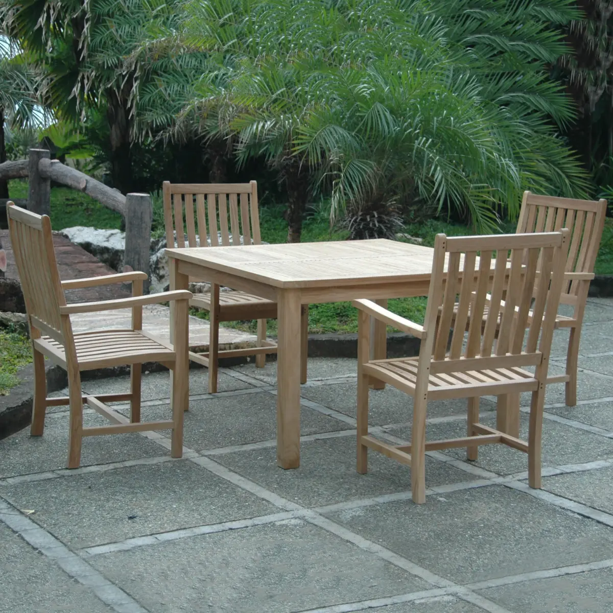 Anderson Teak - Windsor Wilshire 5-Pieces Dining Set - Image 2