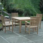 Anderson Teak - Windsor Wilshire 5-Pieces Dining Set - Image 2