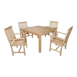 Anderson Teak - Windsor Wilshire 5-Pieces Dining Set - Image 6