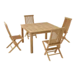 Anderson Teak - Windsor Classic 5-Pieces Folding Dining Chair - Image 2