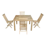 Anderson Teak - Windsor Classic 5-Pieces Folding Dining Chair - Image 3
