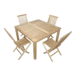 Anderson Teak - Windsor Classic 5-Pieces Folding Dining Chair - Image 4