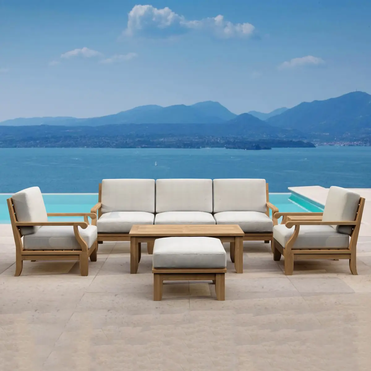 Anderson Teak - Riviera Luxe 8-Pieces Modular Set - Image 1
