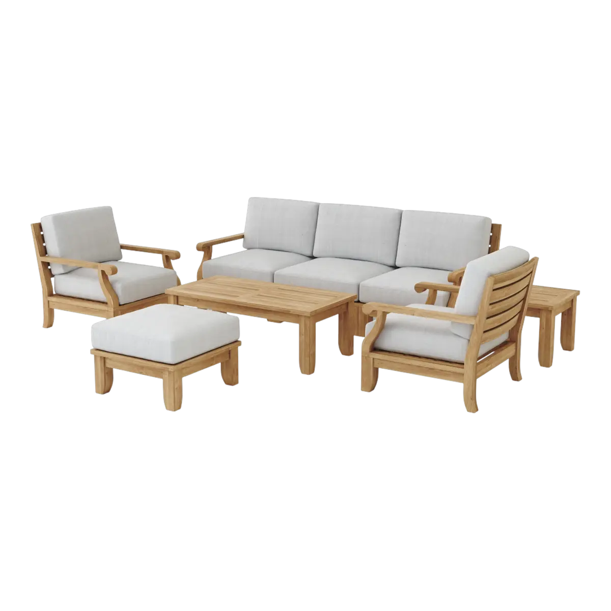 Anderson Teak - Riviera Luxe 8-Pieces Modular Set - Image 2