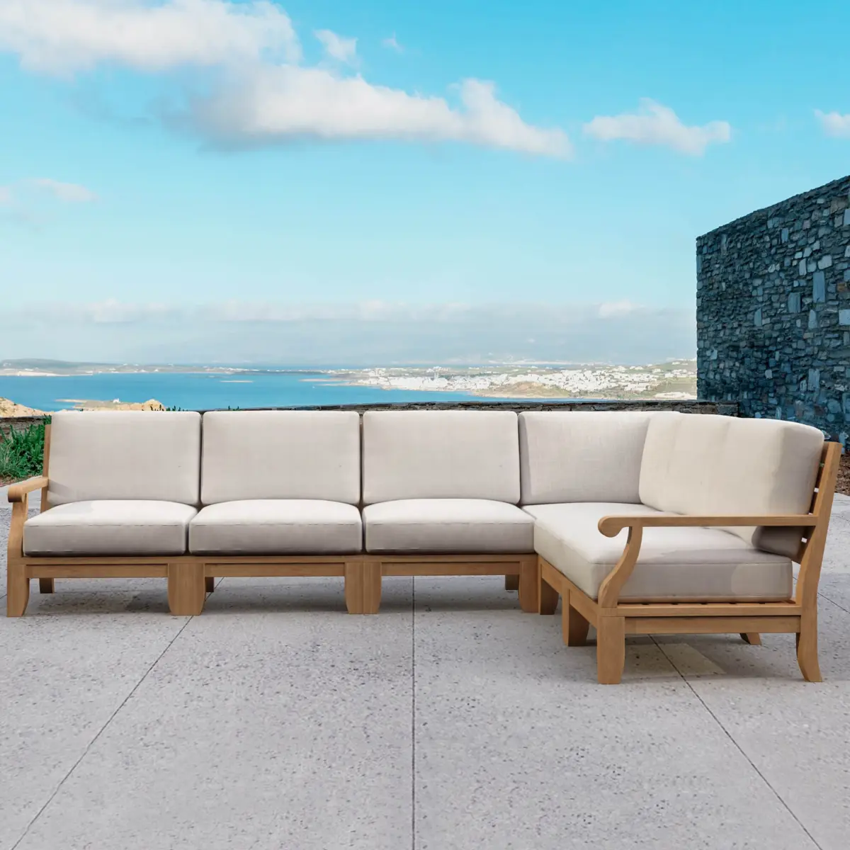 Anderson Teak - Riviera Luxe 6-Pieces Modular Set B - Image 1