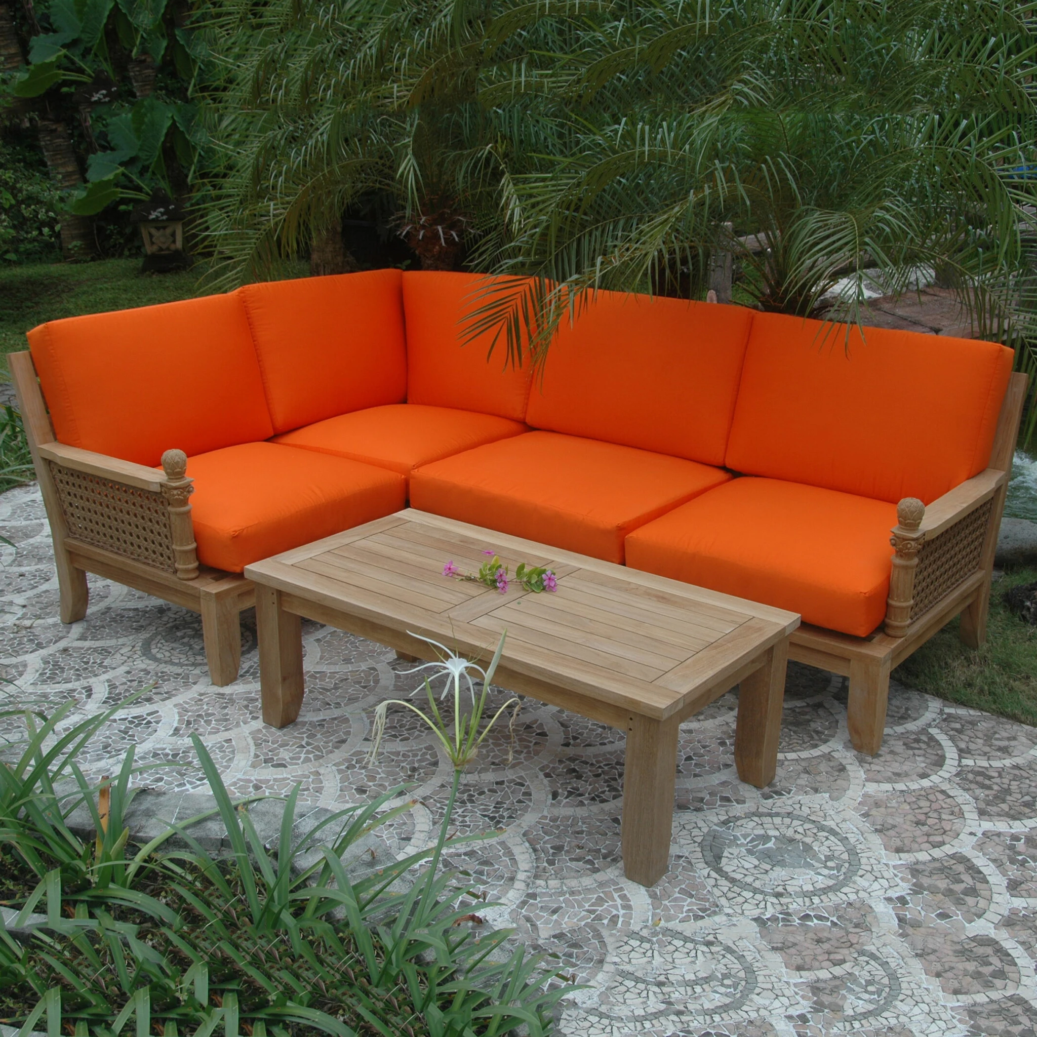 SET-71.2 Anderson Teak - Luxe 5-Pieces Modular Set - Image 2