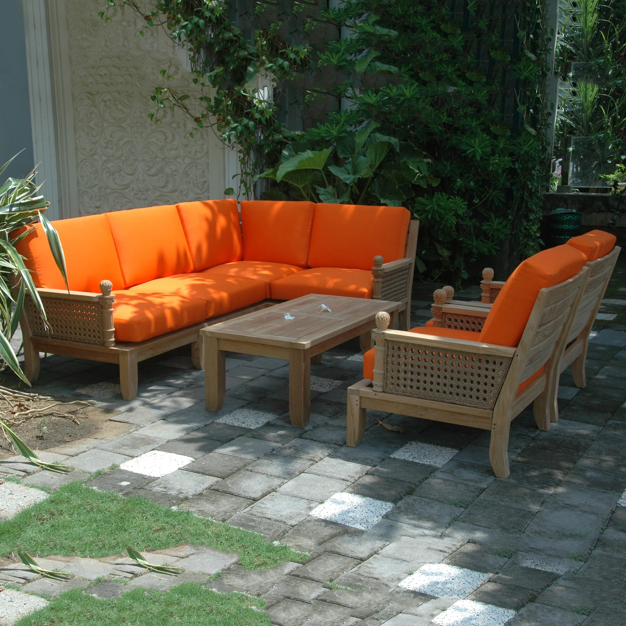 SET-73.7 Anderson Teak - Luxe 7-Pieces Modular Set - Image 4