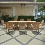 Anderson Teak - Bahama Stackable Sahara 9-Pieces Rectangular Dining Set A - Image 4