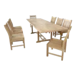 Anderson Teak - Bahama Sahara 9-Pieces 10' Rectangular Dining Set - Image 3