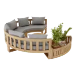 Anderson Teak - SET-808 Circular Modular Deep Seating Set - Image 3