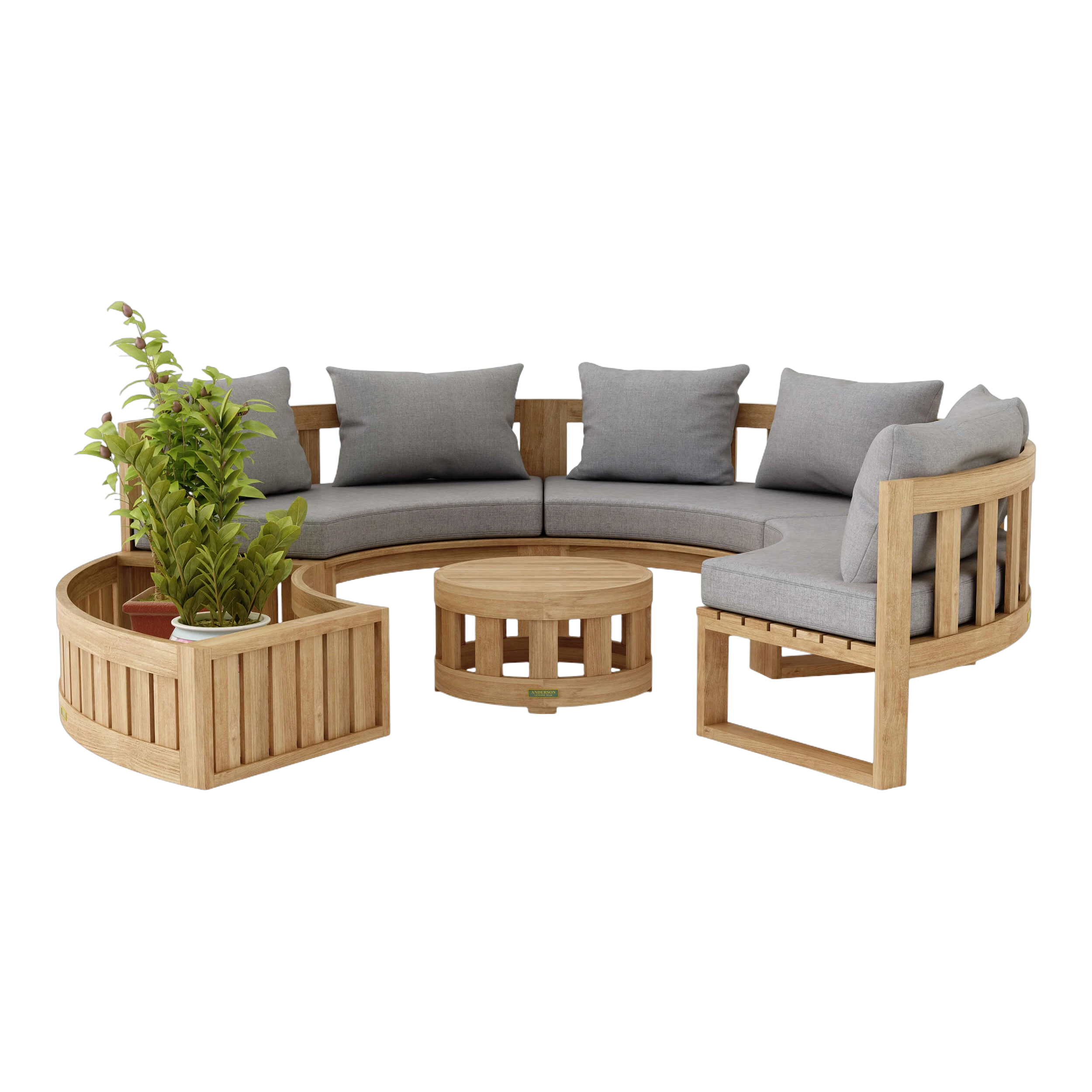SET-808.2 Anderson Teak - SET-808 Circular Modular Deep Seating Set - Image 4