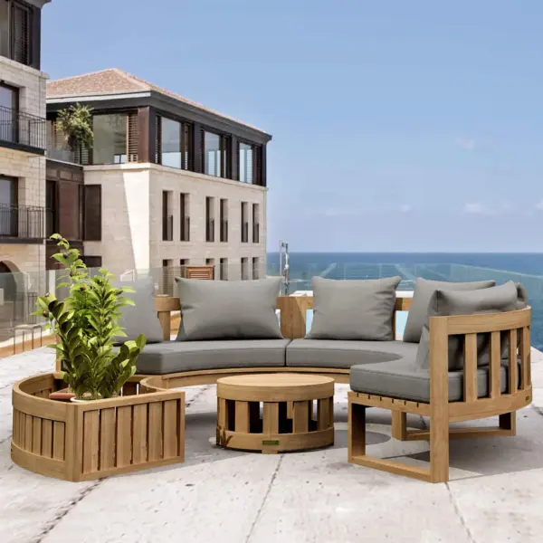 Anderson Teak - SET-808 Circular Modular Deep Seating Set