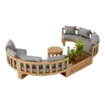 Anderson Teak - SET-809 Circular Modular Deep Seating Set - Image 4