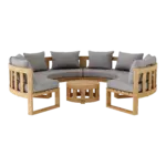 Anderson Teak - SET-810 Circular Modular Deep Seating Set - Image 3
