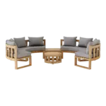 Anderson Teak - SET-811 Circular Modular Deep Seating Set