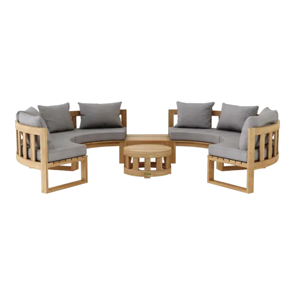 Anderson Teak - SET-811 Circular Modular Deep Seating Set