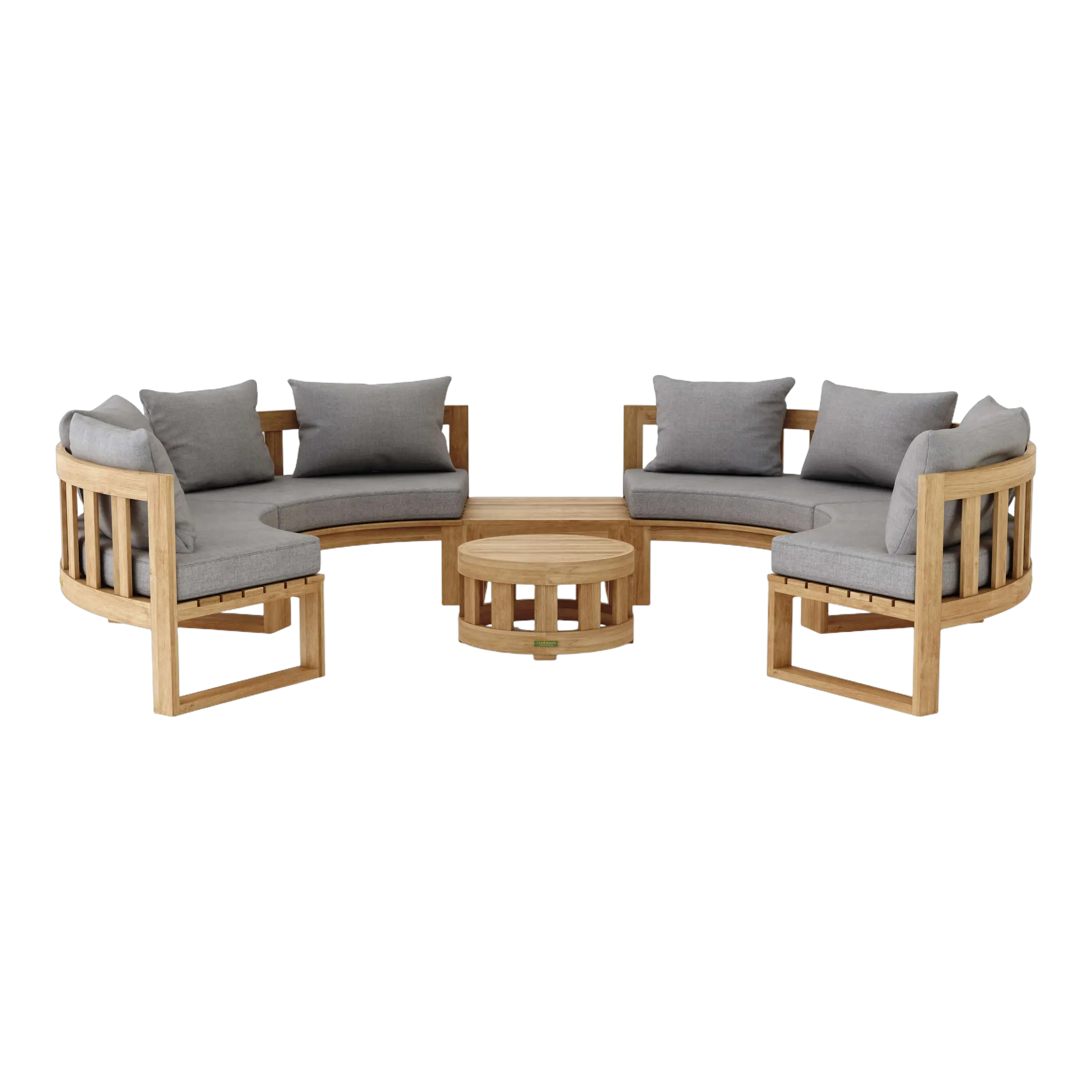 SET-811 Anderson Teak - SET-811 Circular Modular Deep Seating Set - Image 1