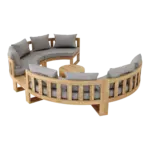 Anderson Teak - SET-811 Circular Modular Deep Seating Set - Image 2