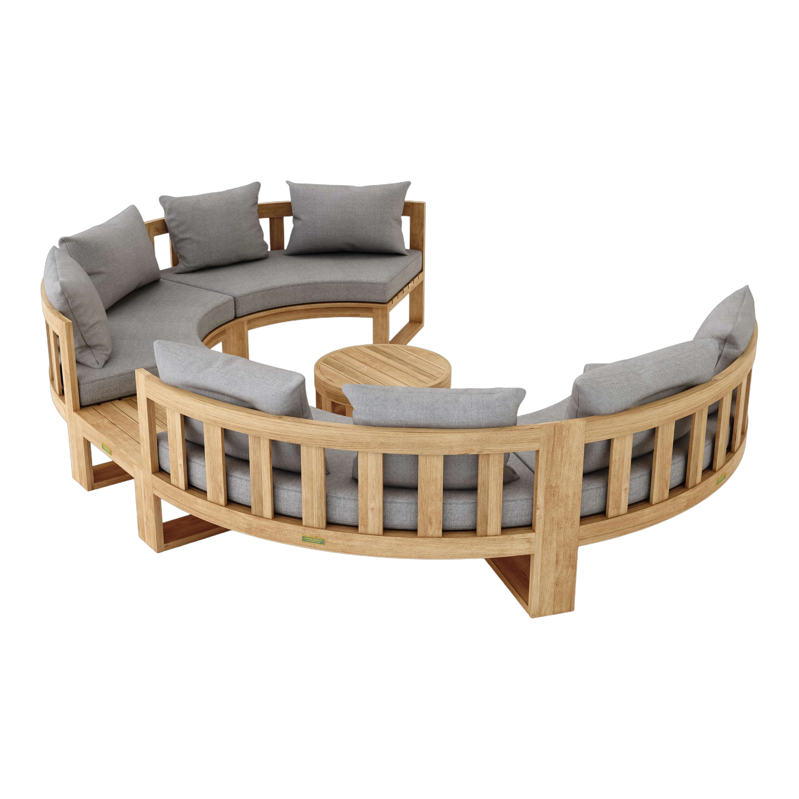 SET-811.2 Anderson Teak - SET-811 Circular Modular Deep Seating Set - Image 2