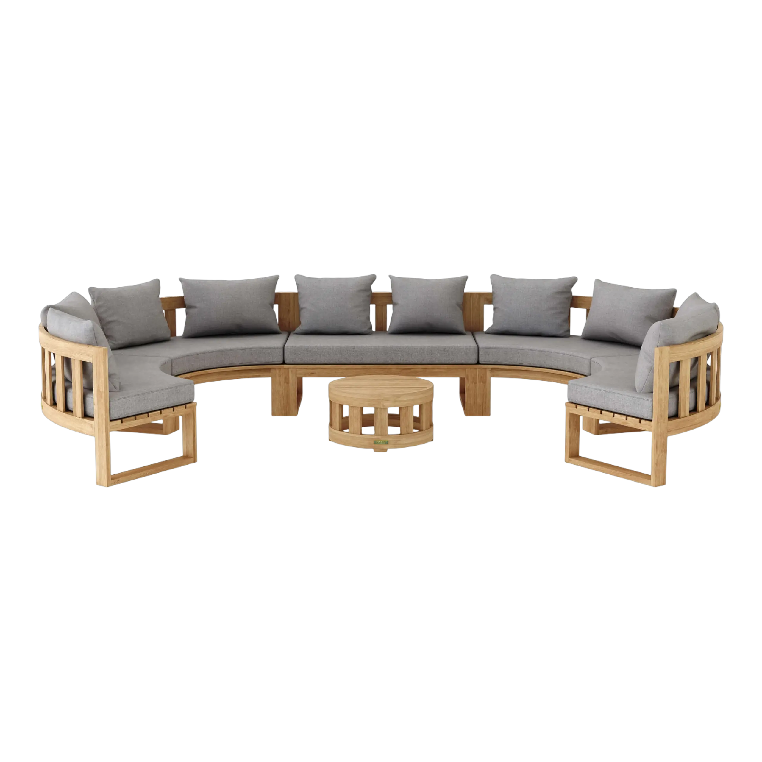 SET-812 Anderson Teak - SET-812 Circular Modular Deep Seating Set - Image 4