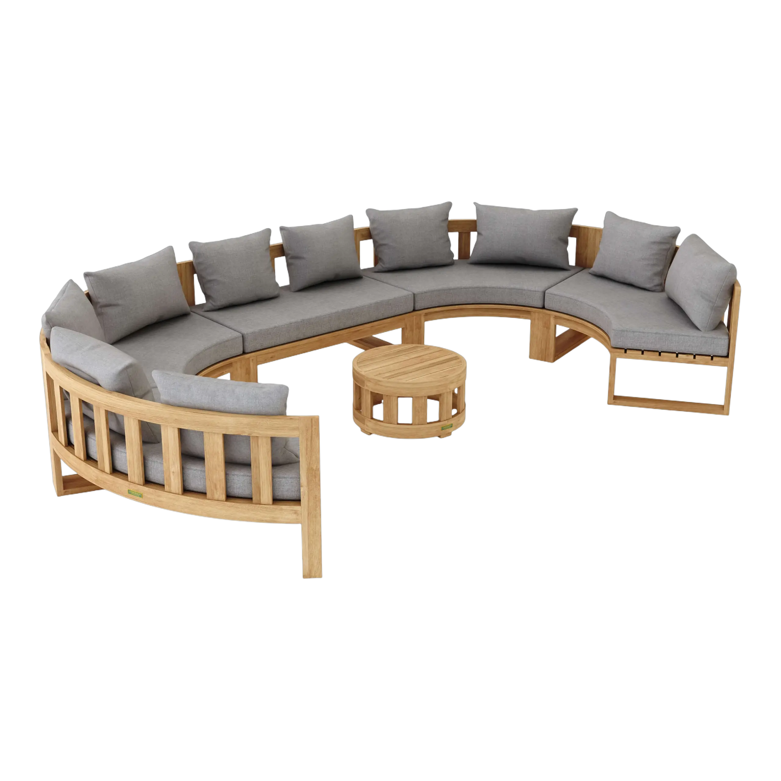 SET-812.1 Anderson Teak - SET-812 Circular Modular Deep Seating Set - Image 2