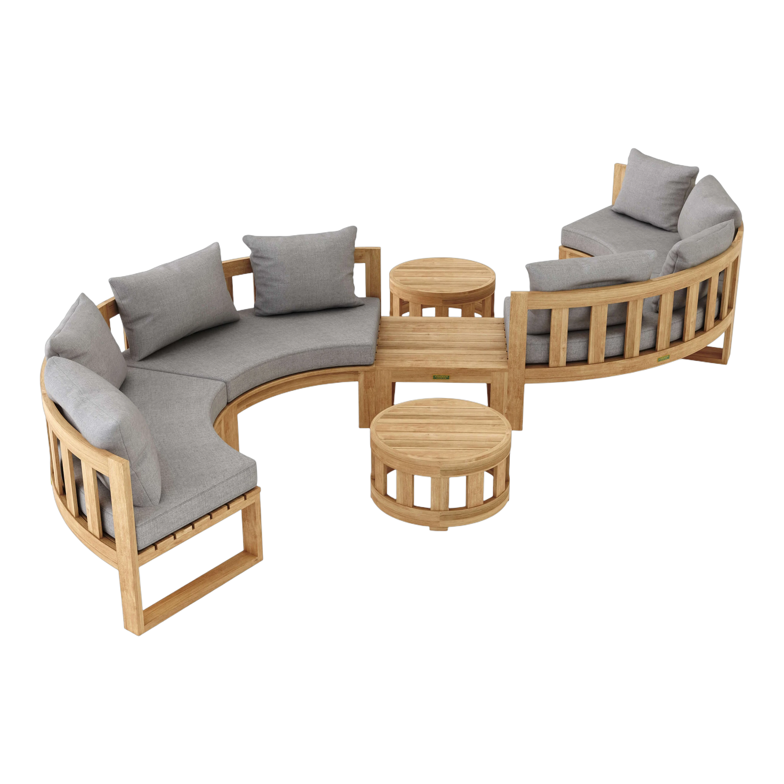 SET-813.1 Anderson Teak - SET-813 Circular Modular Deep Seating Set - Image 3
