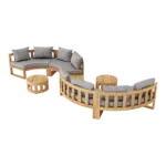 Anderson Teak - SET-813 Circular Modular Deep Seating Set - Image 4