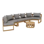 Anderson Teak - SET-814 Circular Modular Deep Seating Set - Image 3