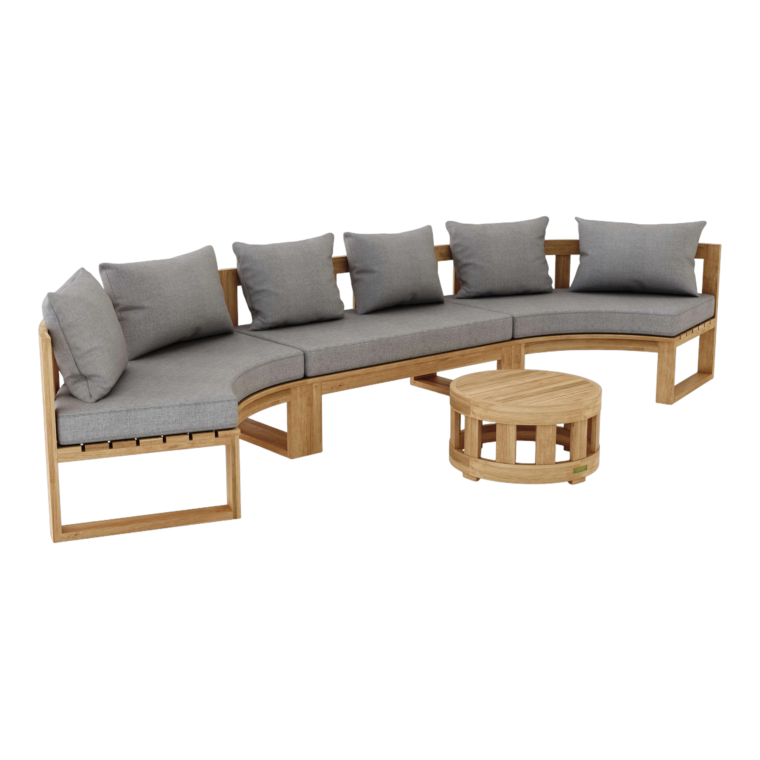 SET-814.1 Anderson Teak - SET-814 Circular Modular Deep Seating Set - Image 3