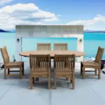 Anderson Teak - Bahama Sahara 7-Pieces 8' Rectangular Dining Set