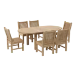 Anderson Teak - Bahama Sahara 7-Pieces 8' Rectangular Dining Set - Image 2