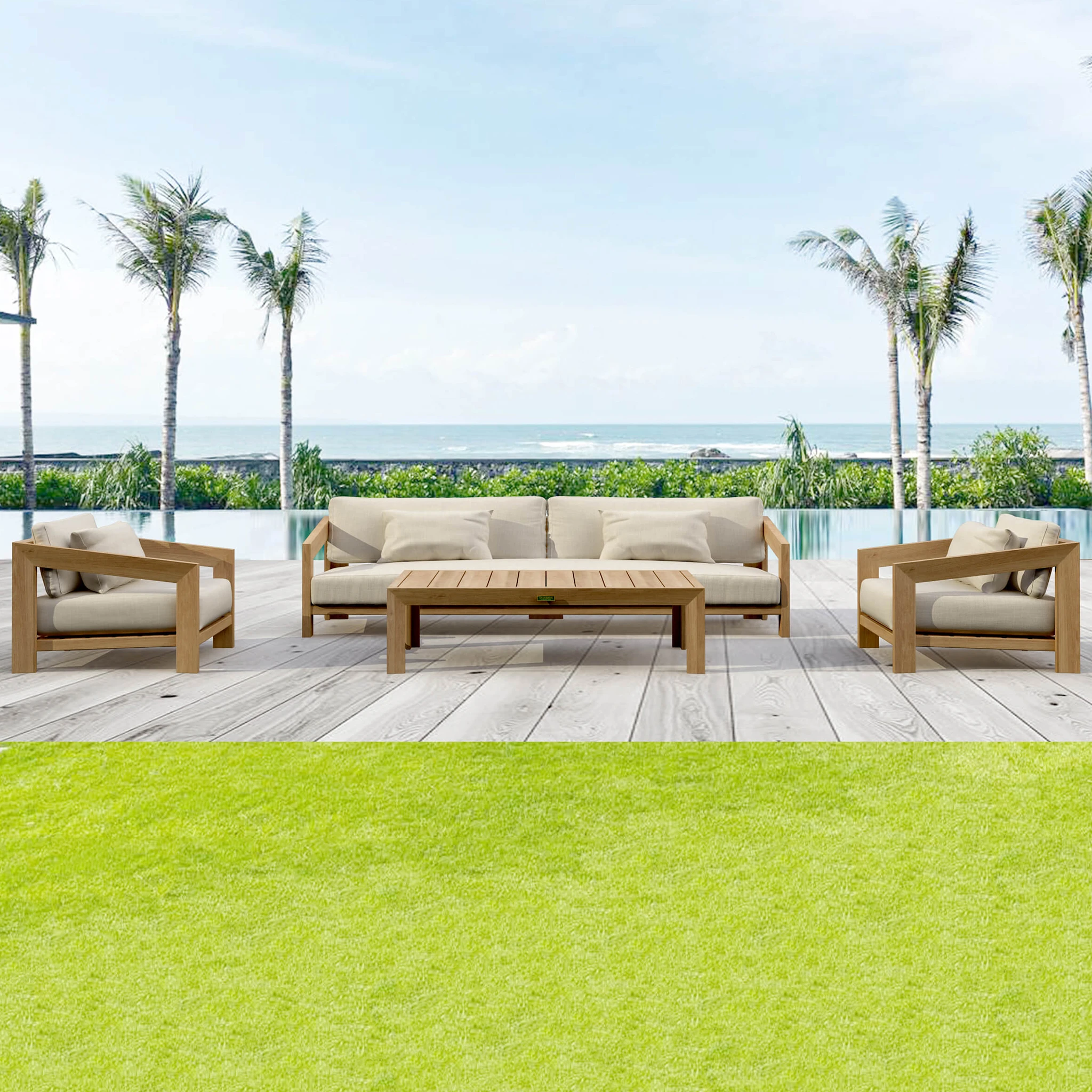 SET-851_panoramic.01 Anderson Teak - SET-851 4-pc Smyrna Deep Seating Set - Image 1