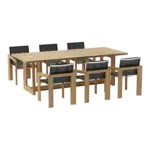 Anderson Teak - SET-856 7-pc Smyrna Dining Table Set - Image 2