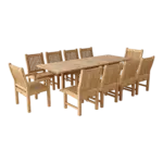 Anderson Teak - Bahama Sahara 11-Pieces 8' Rectangular Dining Set - Image 2